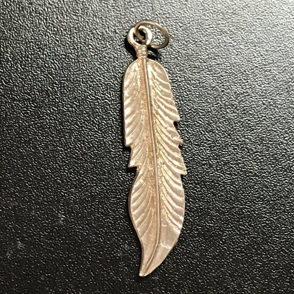 Sterling Silver Feather Pendant - Picture 3 of 11